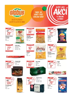 akční leták Globus 27.12.2024-31.12.2024