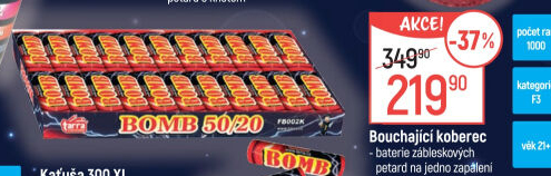 Ohňostroj Bouchající koberec Tarra