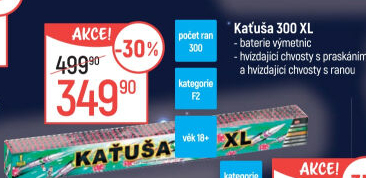 Ohňostroj Kaťuša 300 XL Tarra