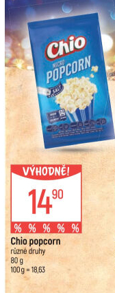 Popcorn do mikrovlnky Chio