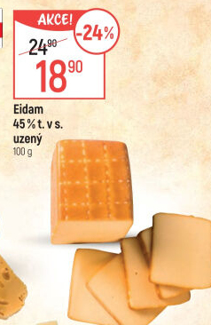 Sýr Eidam uzený 45%