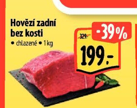 Hovězí zadní bez kosti