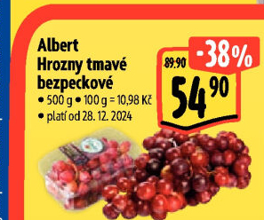 Hrozny tmavé bezsemenné Albert