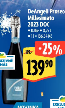 Prosecco Millesimato Brut DOC De Angeli