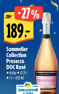 Prosecco rosé DOC Sommelier Collection