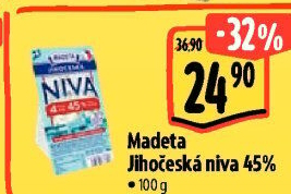 Sýr Niva Jihočeská 45% Madeta
