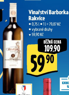 Vína Vinařství Barborka