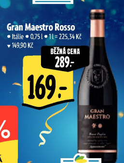 Víno Rosso Gran Maestro