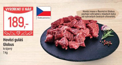 Hovězí maso na guláš Globus