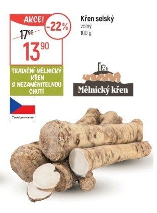 Křen čerstvý selský Mělnický