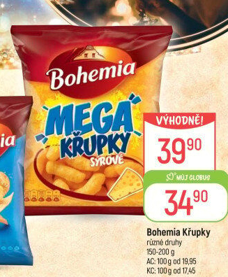 Křupky sýrové Mega Bohemia