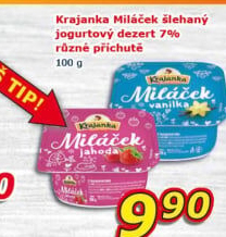 Jogurtový dezert Miláček Krajanka