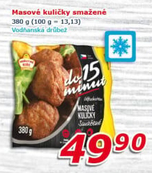 Kuličky masové smažené mražené Vodňanské kuře