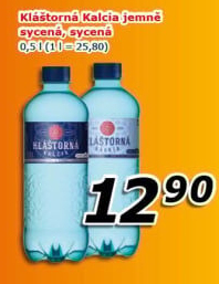 Minerální voda kalcia Kláštorná