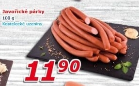 Párky javořické Kostelecké uzeniny