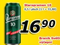 Pivo světlé výčepní 10° Staropramen