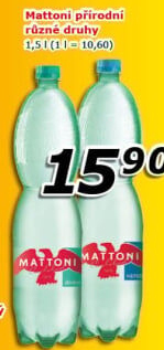 Přírodní voda Mattoni