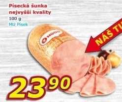 Šunka písecká nejvyšší kvality Maso uzeniny Písek