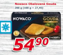 Sýr Gouda obalovaná mražená Nowaco