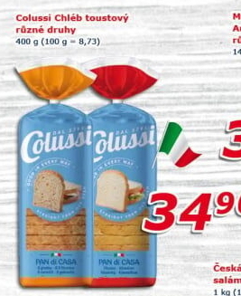 Toustový chléb Colussi