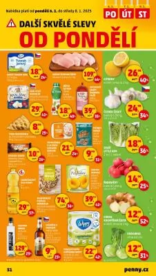 akční leták Penny Market 2.1.2025-8.1.2025