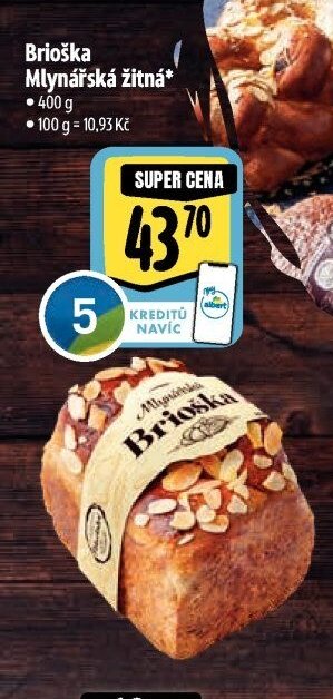 Brioška Mlynářská žitná