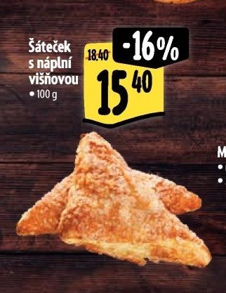 Šáteček s náplní višňovou