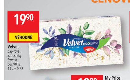 Velvet papírové kapesníky
