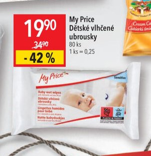 My Price Dětské vlhčené ubrousky