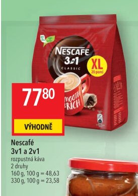 Nescafé 3v1 a 2v1