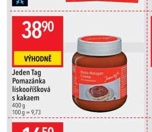 Jeden Tag Pomazánka lískooříšková s kakaem