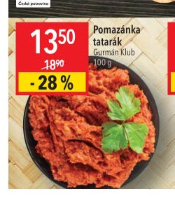 Pomazánka tatarák Gurmán Klub