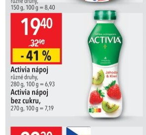 Activia nápoj různé druhy / bez cukru