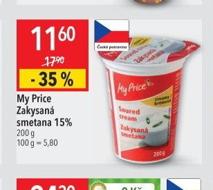 My Price Zakysaná smetana 15%