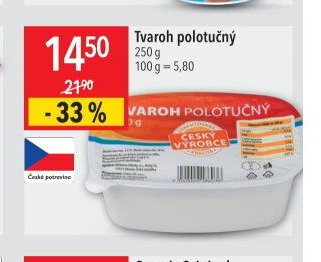 Tvaroh polotučný