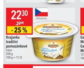 Krajanka tradiční pomazánkové natur