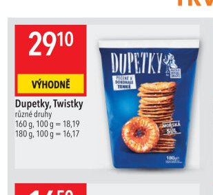 Dupetky, Twistky