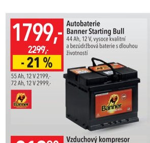 Autobaterie Banner Starting Bull