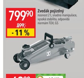 Zvedák pojízdný