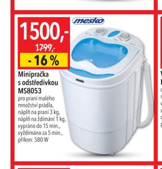 Minipračka s odstředivkou MS8053