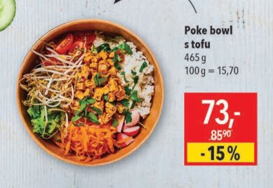 Poke bowl s tofu