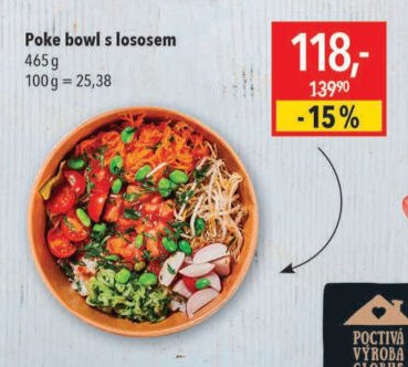 Poke bowl s lososem