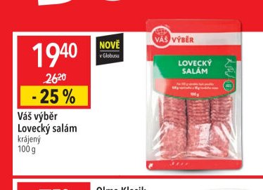Váš výběr Lovecký salám