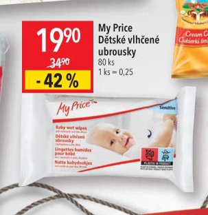 My Price Dětské vlhčené ubrousky