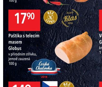Paštika s telecím masem Globus