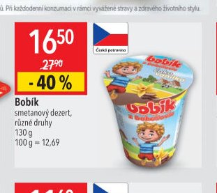 Bobík smetanový dezert