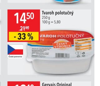 Tvaroh polotučný