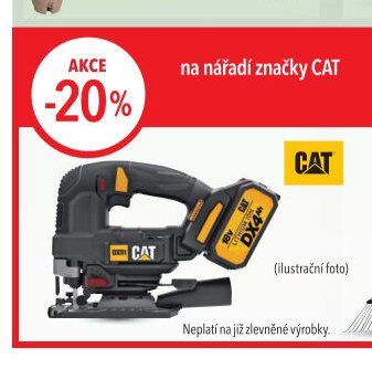 Akumulátorová přímočará pila CAT