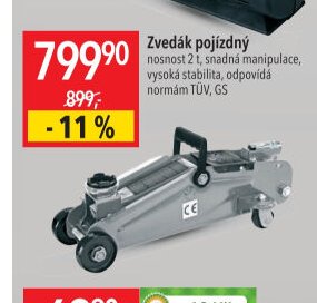 Zvedák pojízdný