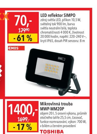 LED reflektor SIMPO